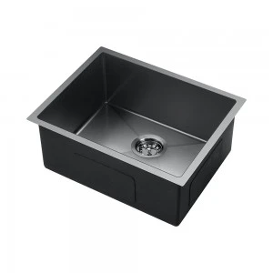 Single Bowl Kitchen Sink In Gunmetal Finish