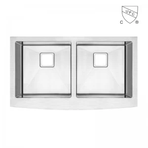 36 Inch Square Hole Apron Front 5050 Double Bowl Farmhouse Sink